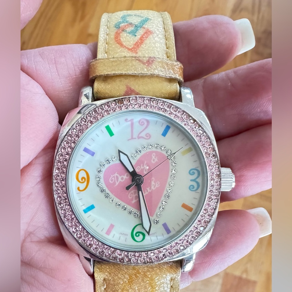 DOONEY & BOURKE PINK CRYSTAL WATCH 7.75"